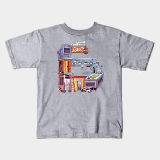 Number 6, alphabet ghetto background Kids T-Shirt